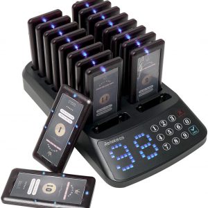 Retekess T115 &18 Pager  [F9406A] (TecTime Angebot) , Restaurant Anrufsystem mit 99 Kanal
